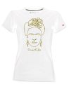 T-shirt woman Frida Kahlo Official Gold Line Art style - Blasfemus