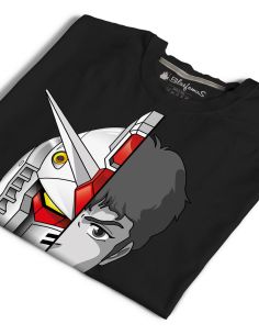 T-Shirt Gundam robot Amuro Ray cartoon 80s - Blasfemus