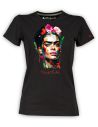 T-shirt woman Frida Kahlo Official colors energy art style - Blasfemus