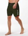 Costume boxer da bagno per uomo verde militare