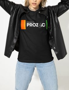 T-shirt woman powered by psychiatric drugs proz c - Blasfemus