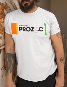 T-Shirt Man powered by Prozac - Blasfemus