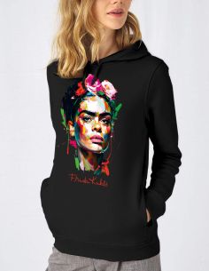 Frida Kahlo Colors Energy Women's black Hoodie