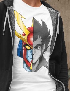 T-Shirt Man Daitarn 3 Robot Banjo Haran - Anime Manga cartoon 80s