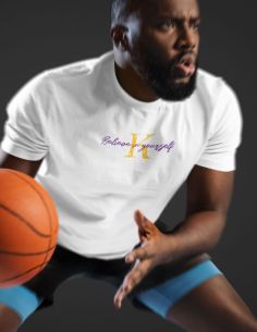 T-Shirt Uomo Kobe Believe in yourself - bianca