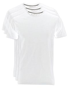 Basic men's t-shirt - short sleeve cotton t-shirt - 3 pack - round crew neck - Blasfemus