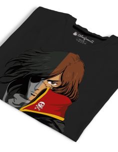 T-Shirt Man Capitan Harlock - Anime Manga cartoon 80s - Blasfemus