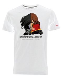 T-Shirt Man Capitan Harlock - Anime Manga cartoon 80s - Blasfemus