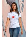 T-shirt donna - Love rosa e filo spinato - Blasfemus