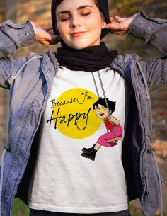 T-shirt donna - Heidi - Because i'm Happy cartoni animati anni 80 - Blasfemus