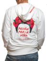 Women's hooded sweatshirt - Frida Kahlo Official written Pasion por la vida