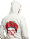 Women's hooded sweatshirt - Frida Kahlo Official written Pasion por la vida