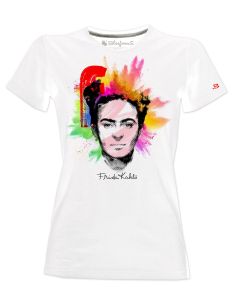 T-shirt woman - Frida Kahlo Official Popart style - Blasfemus