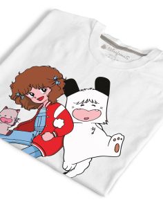 T-shirt donna Spank cartoni animati anni 80