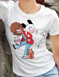 T-shirt woman - Spank 80 years cartoon - Blasfemus