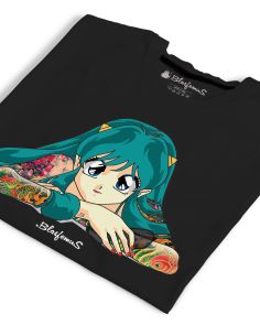 T-shirt donna bianca - Manga Lamu - Blasfemus - nera