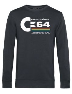 Sweatshirt Commodore 64 C64 Crewneck Man 80s Vintage Nerd - Blasfemus