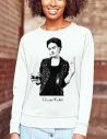 Felpa donna - Frida Kahlo Ufficiale stile rock - girocollo - Blasfemus