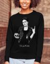 Felpa donna - Frida Kahlo Ufficiale stile rock - girocollo - Blasfemus